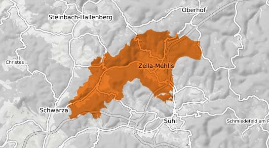 Mietspiegelkarte Zella Mehlis